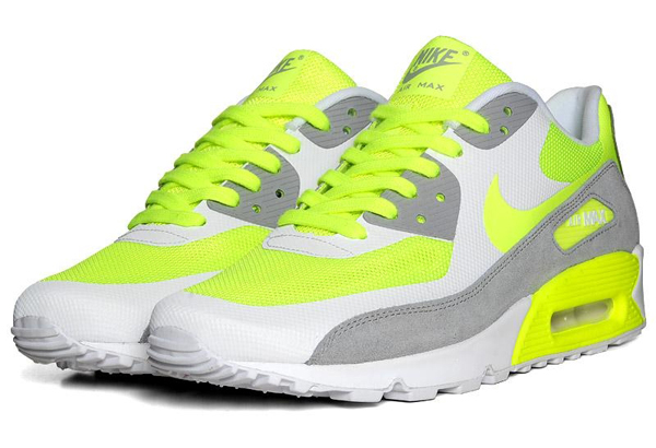 air max blanc et jaune fluo